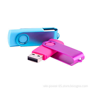 Die Cast Metal Swivel USB Flash Drive, Full Capacity Can Pass H2 Test